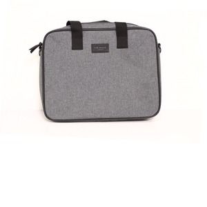 Ted Baker Men's Bag Gray Size Medium Nylon Document Briefcase Zip